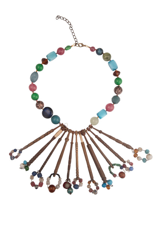Large Antique Lace Bobbin Necklace | Hopetown & Hunter