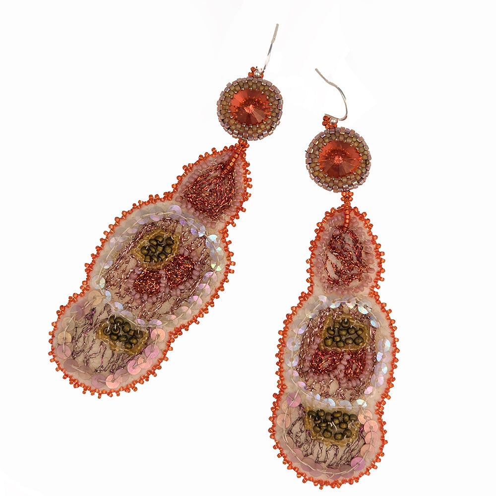 Long Vintage Textile Earrings | Hopetown & Hunter