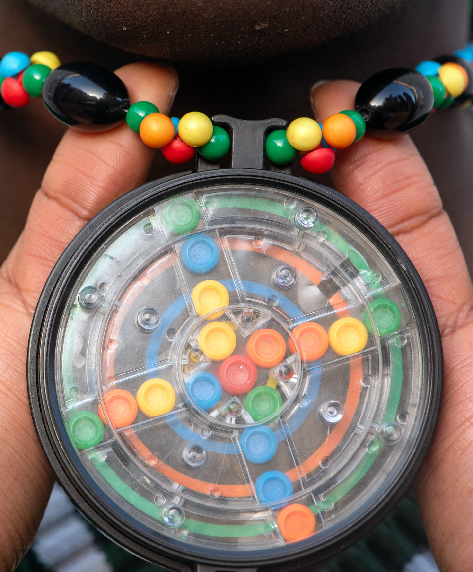 Multicoloured_Vintage_Puzzle_Necklace_2 | Hopoetown & Hunter
