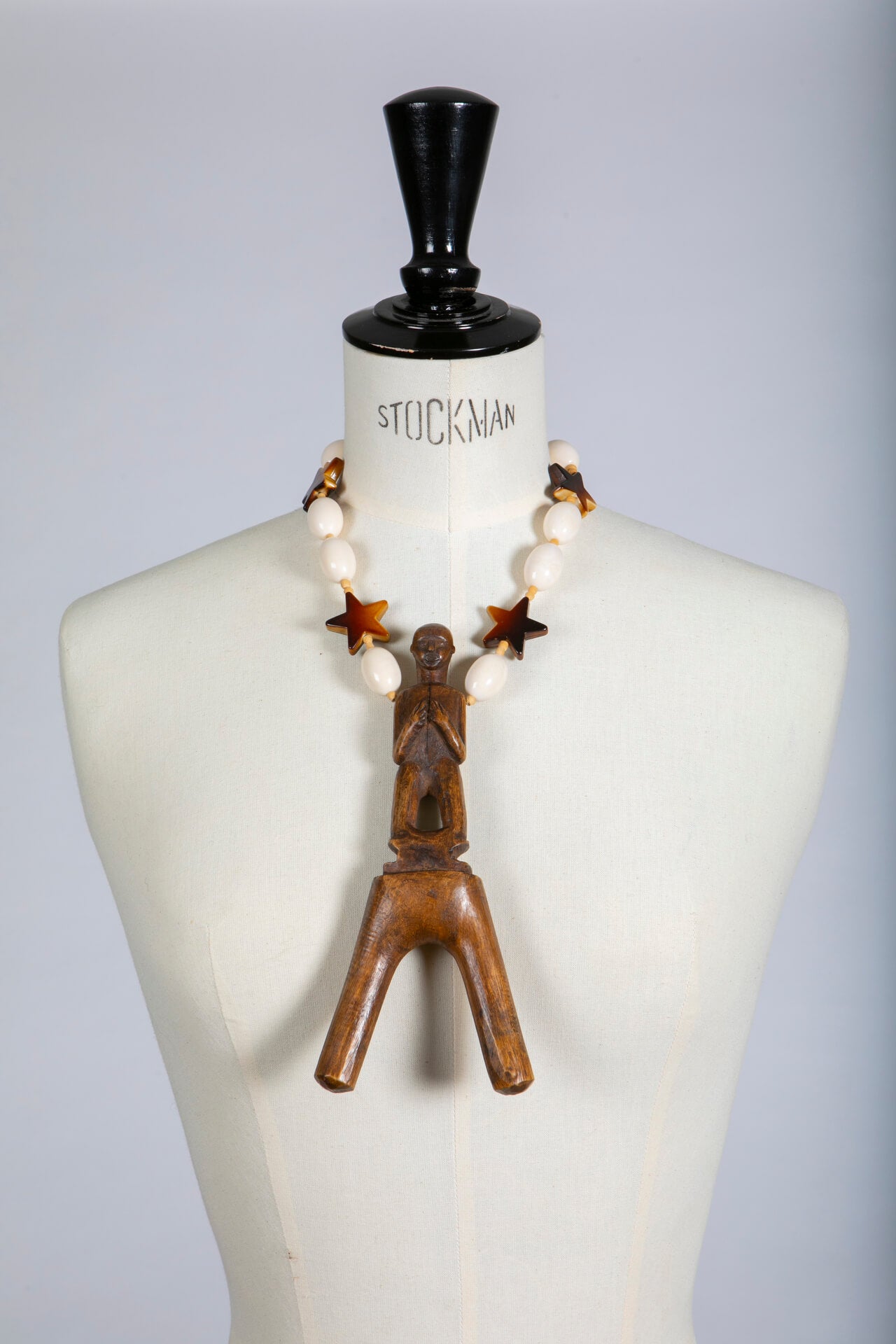 Old Wood Slingshot on Acrylic Necklace