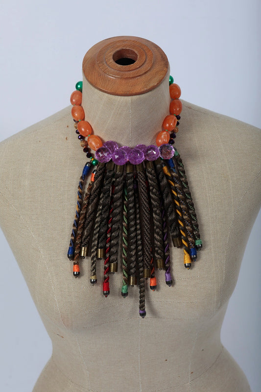 Repurposed Vintage Curtain Braid Necklace | Hopetown & Hunter