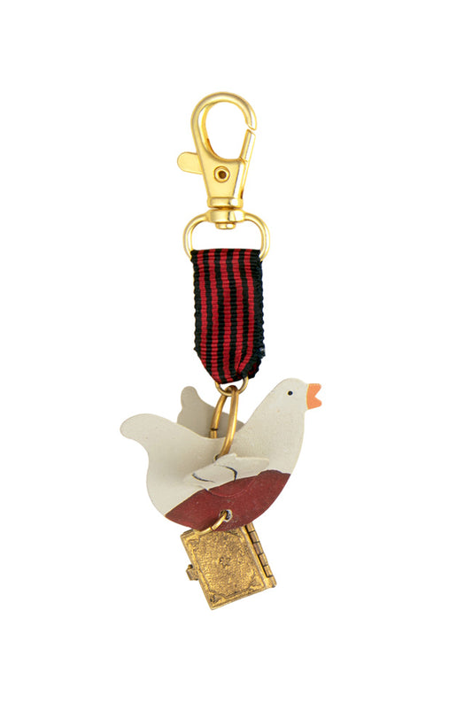 Small Bird With Book Bag Charm | Hopetown & Hunter