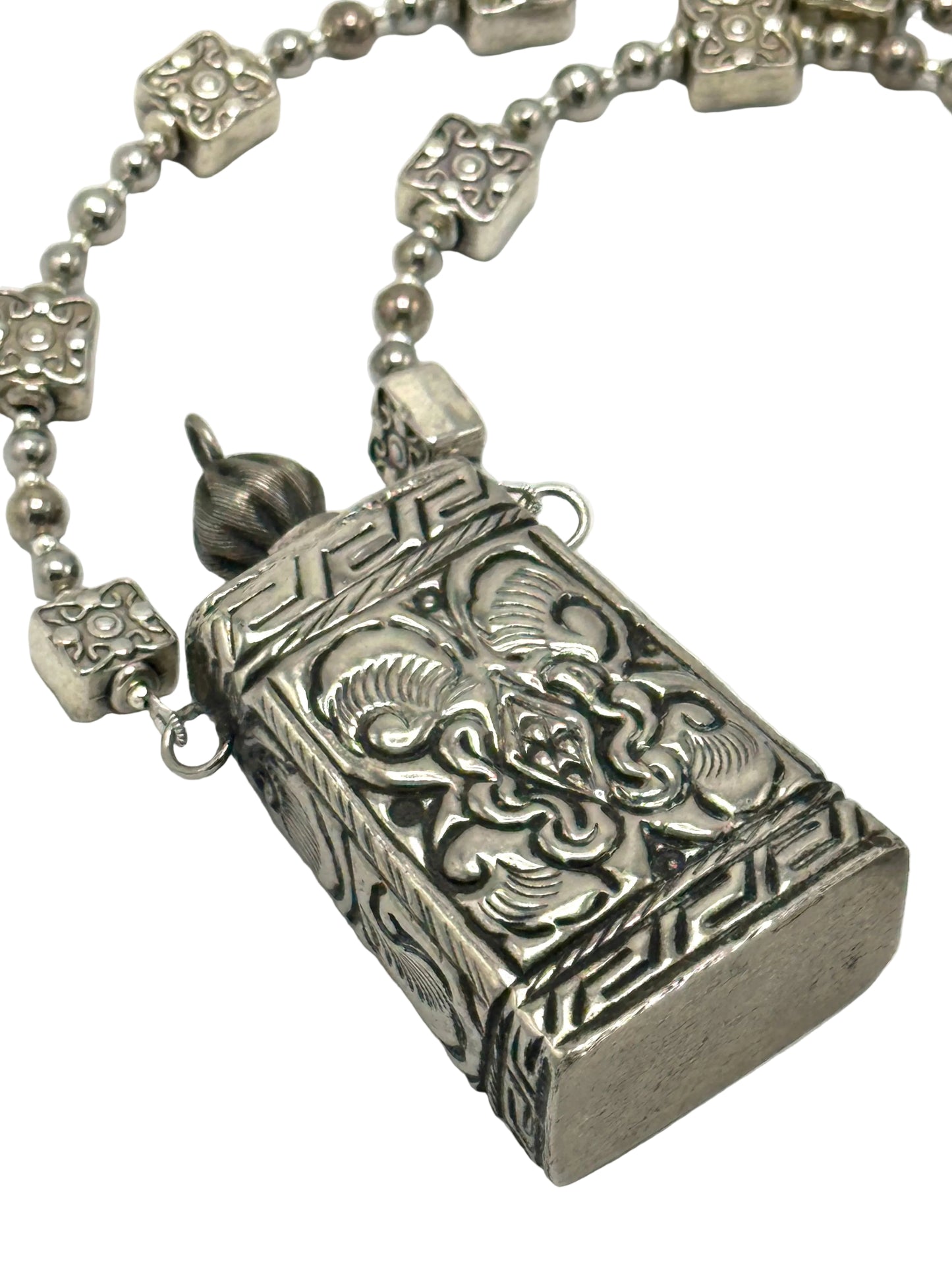 Small Silver Flask Necklace | Hopetown & Hunter