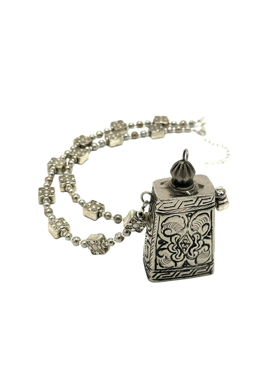 Small Silver Flask Necklace | Hopetown & Hunter