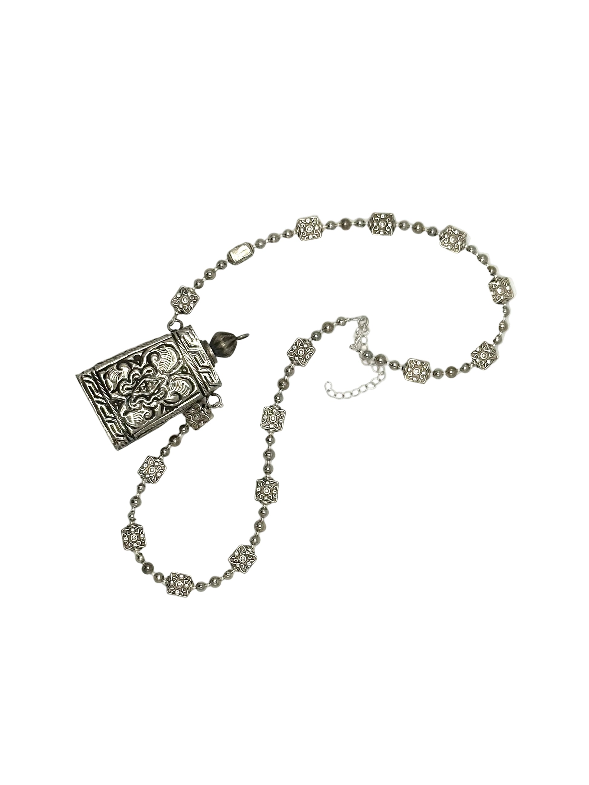 Small Silver Flask Necklace | Hopetown & Hunter