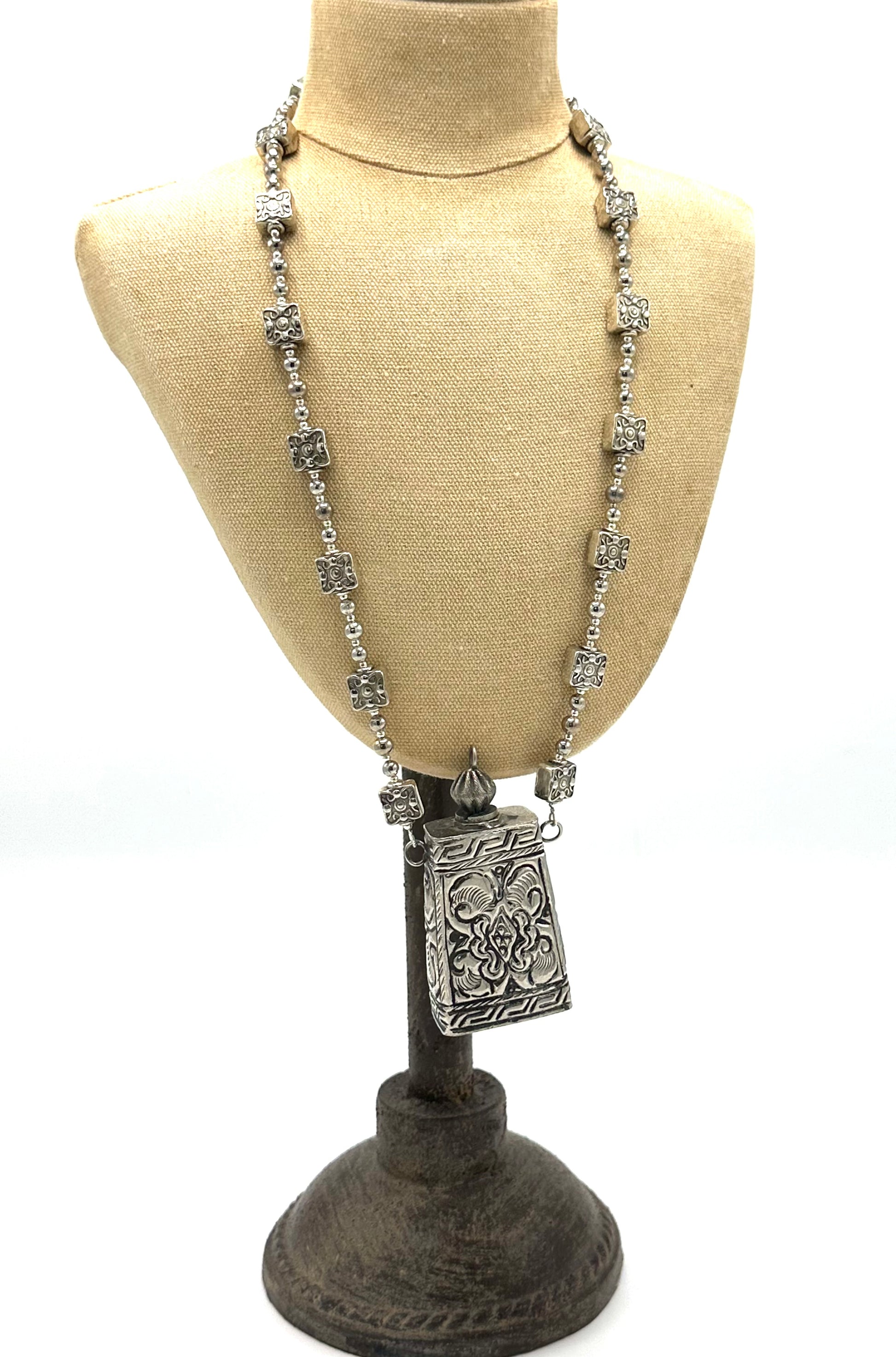 Small Silver Flask Necklace | Hopetown & Hunter