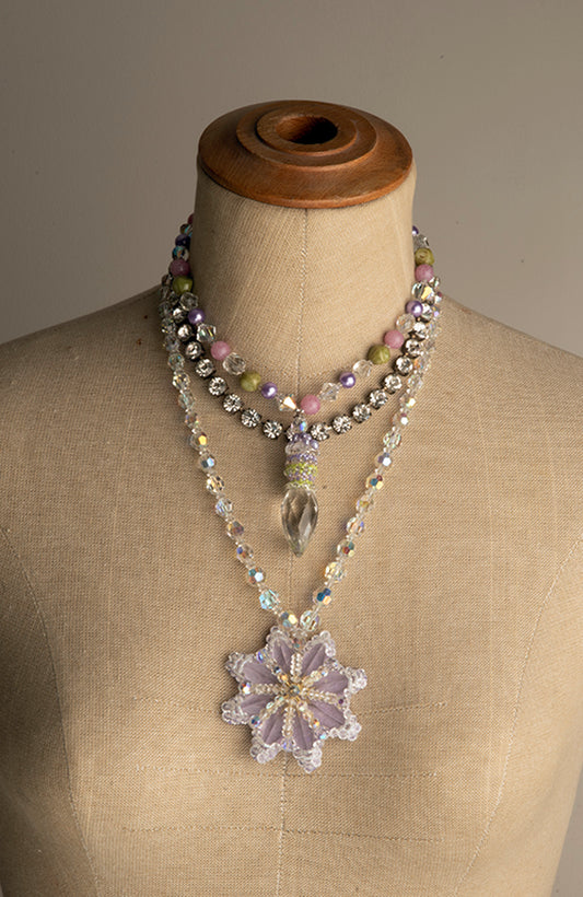 Small Vintage Glass Decanter Stopper Necklace| Hopetown & Hunter