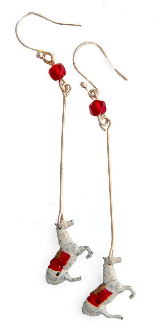 Tiny Vintage Horse Drop Earrings | Hopetown & Hunter