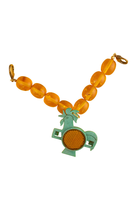 Turquoise Rooster Bag Charm | Hopetown & Hunter