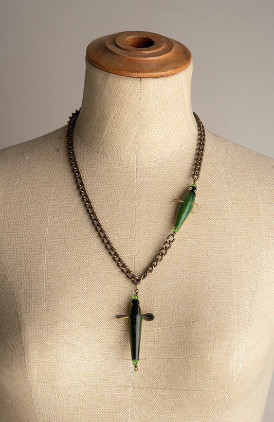 Upcycled Fishing Lure Necklace | Hopetown & Hunter