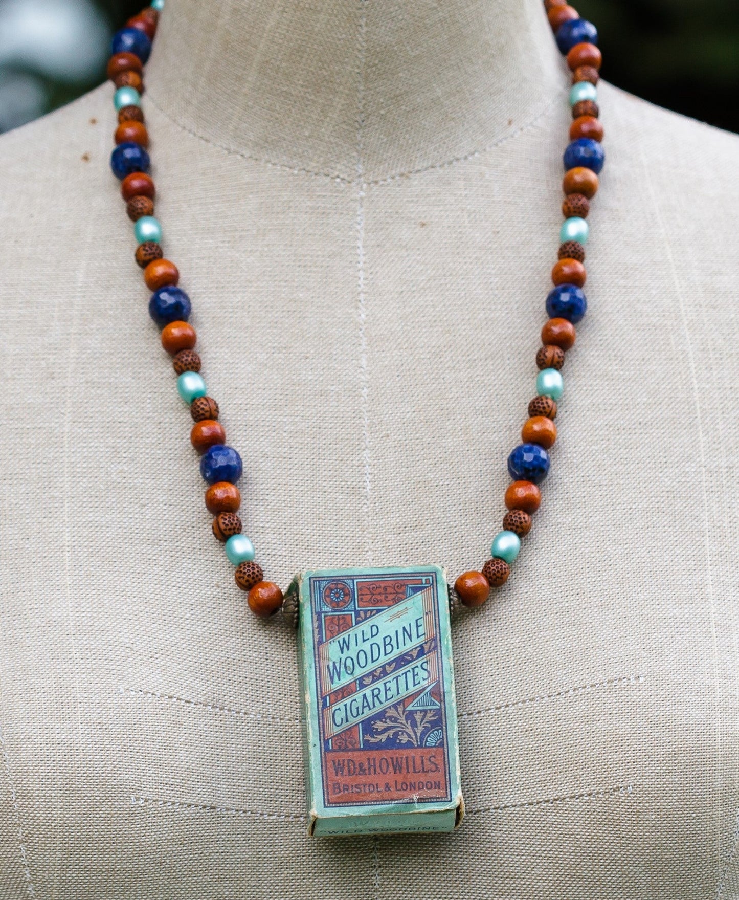 Upcycled Vintage Woodbines Box Necklace | Hopetown & Hunter