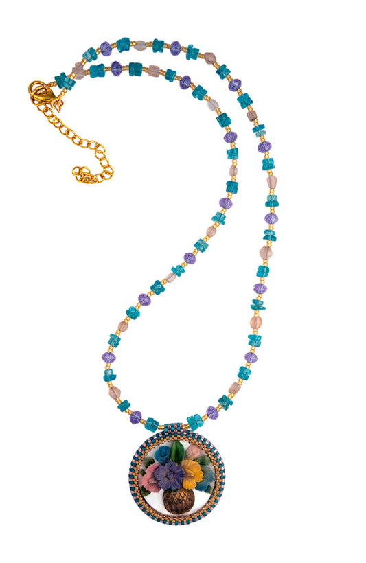 Vintage Flower Pendant Necklace | Hopetown & Hunter