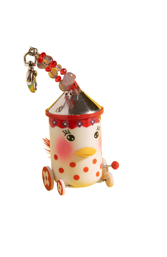 Vintage Red and White Bag Charm | Hopetown & Hunter