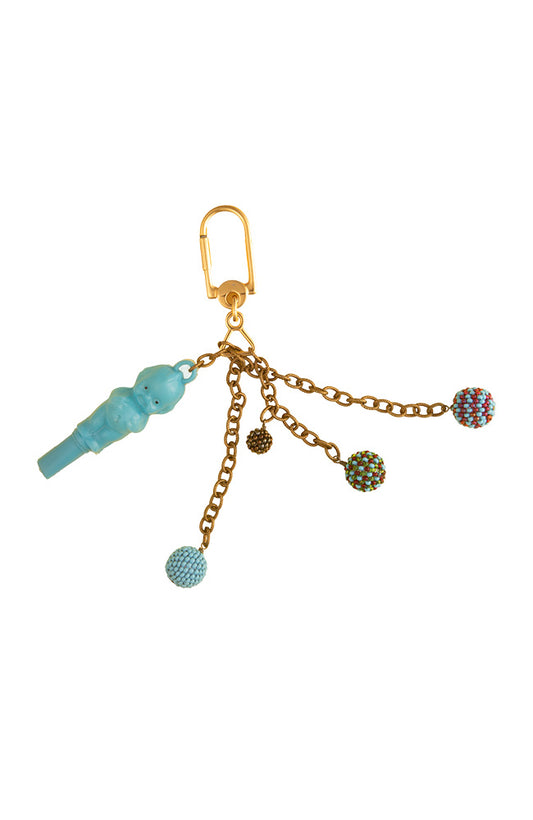 Vintage Turquoise Doll Bag Charm | Hopetown & Hunter