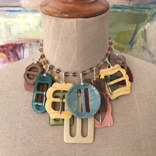 Vintage Buckle Necklace