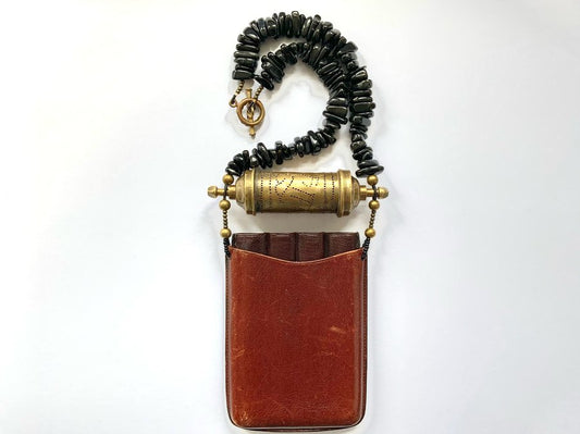Vintage Cigar Case Assemblage Necklace