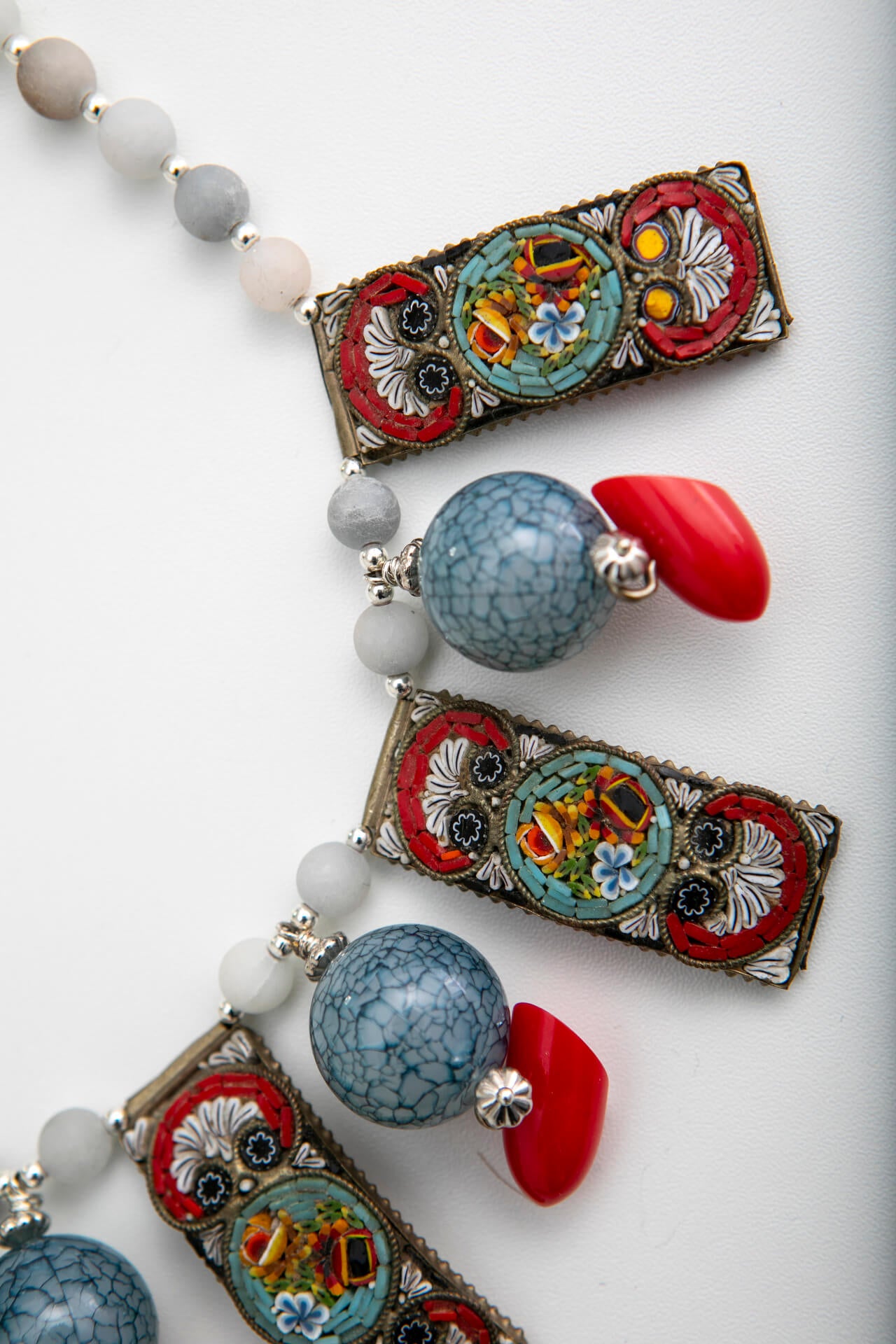 Vintage Micro Mosaic Necklace