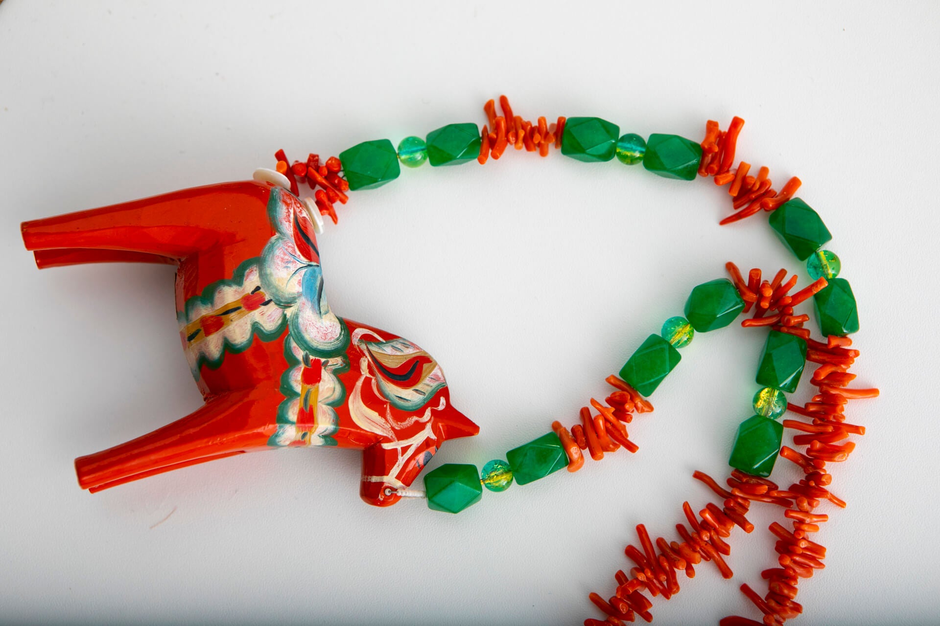 Vintage Swedish Horse Necklace