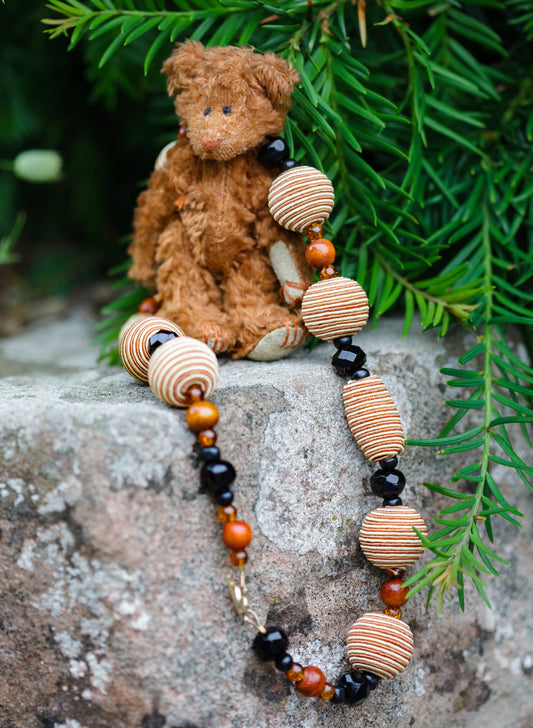 Vintage Articulated Brown Bear Necklace | Hopetown & Hunter
