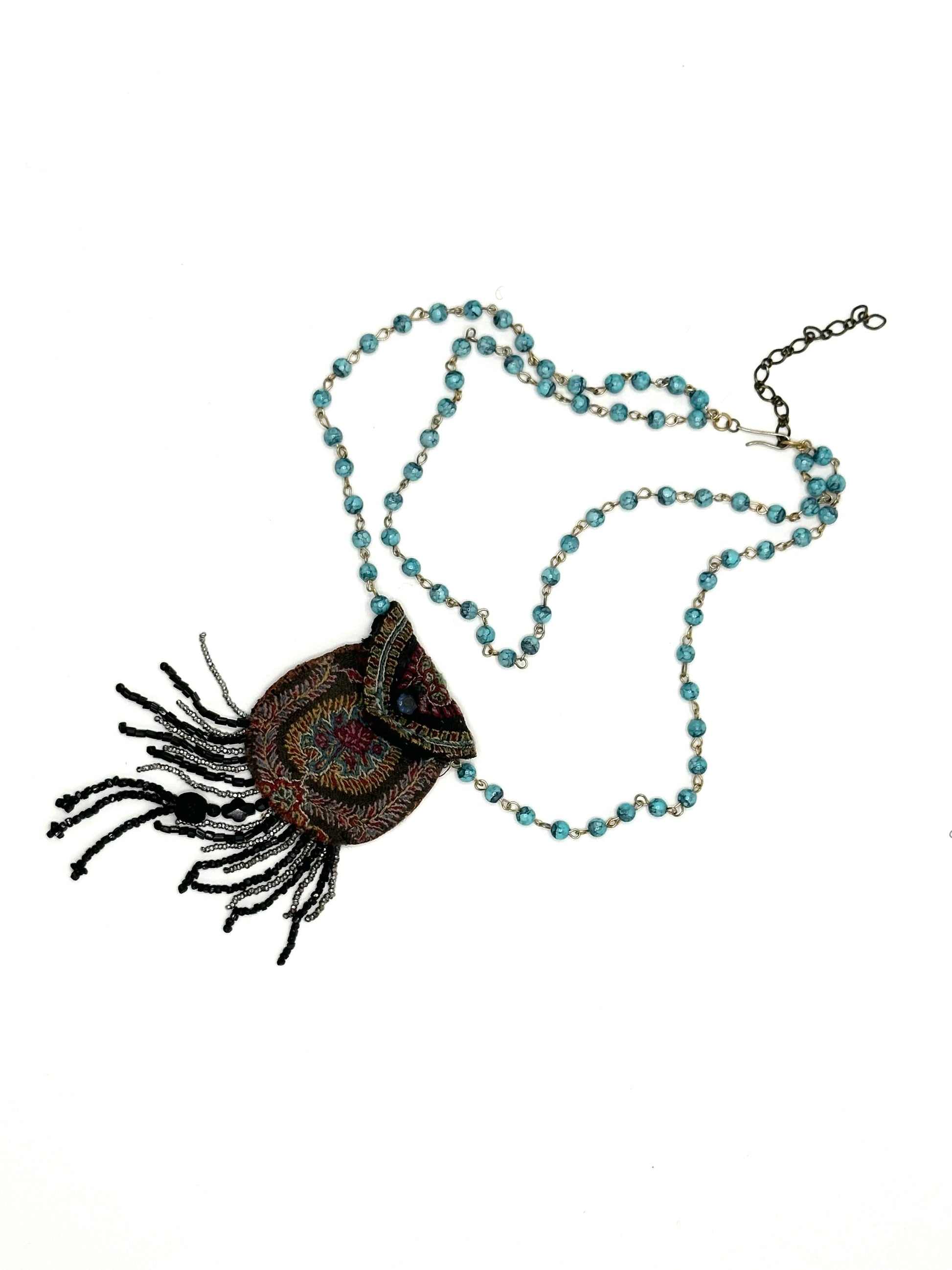Vintage Beaded Purse Necklace | Hopetown & Hunter