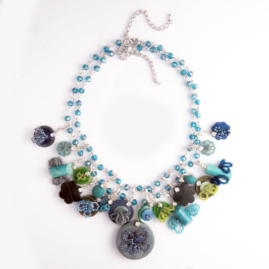 Handmade Vintage Buttons Necklace | Hopetown & Hunter