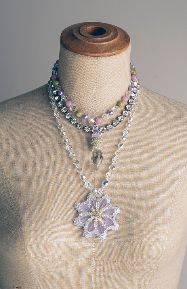 Vintage Crystal Chandelier Star Dropper Necklace |  Hopetown & Hunter