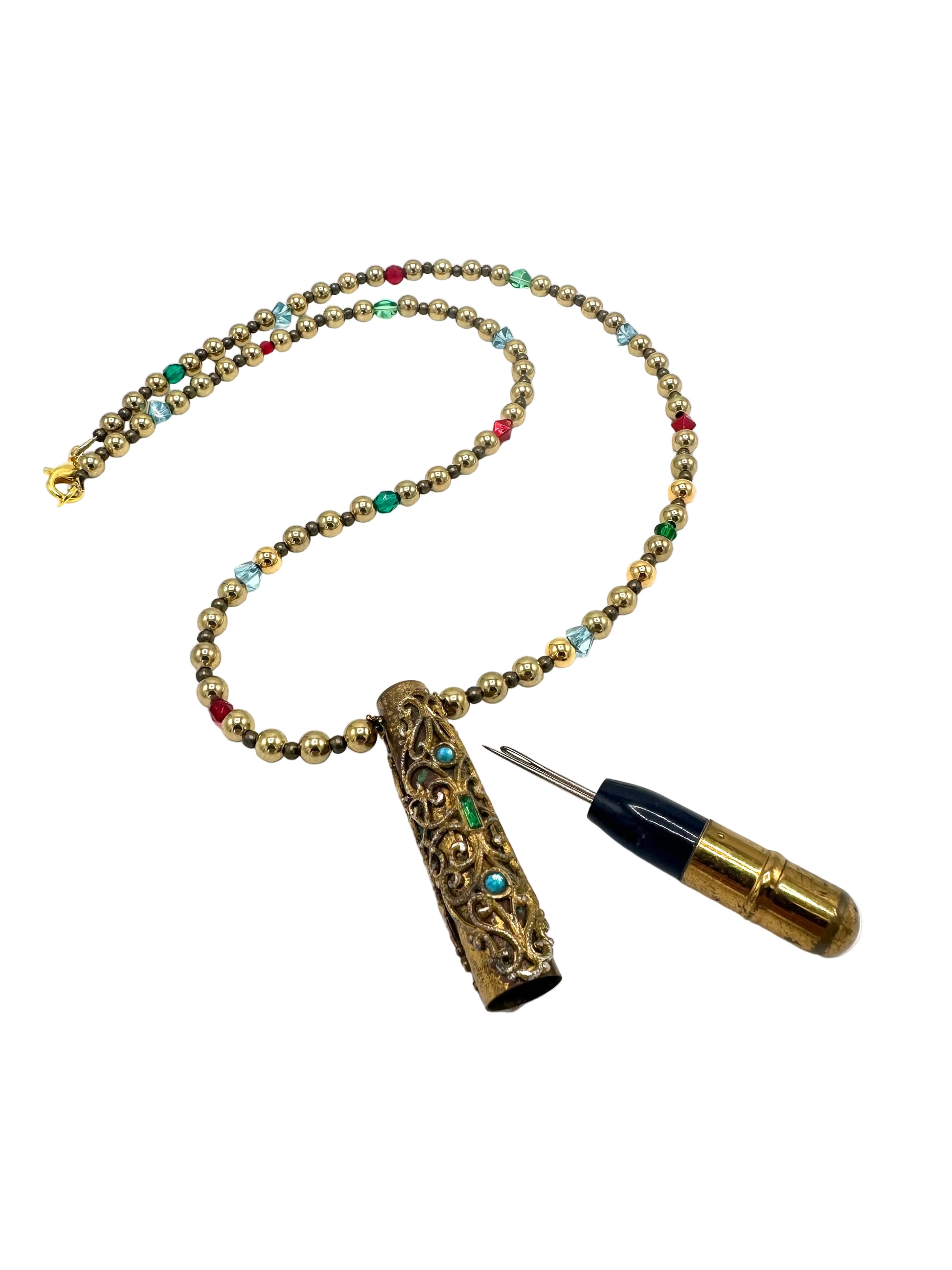 Vintage Metal Needlecase Necklace | Hopetown & Hunter