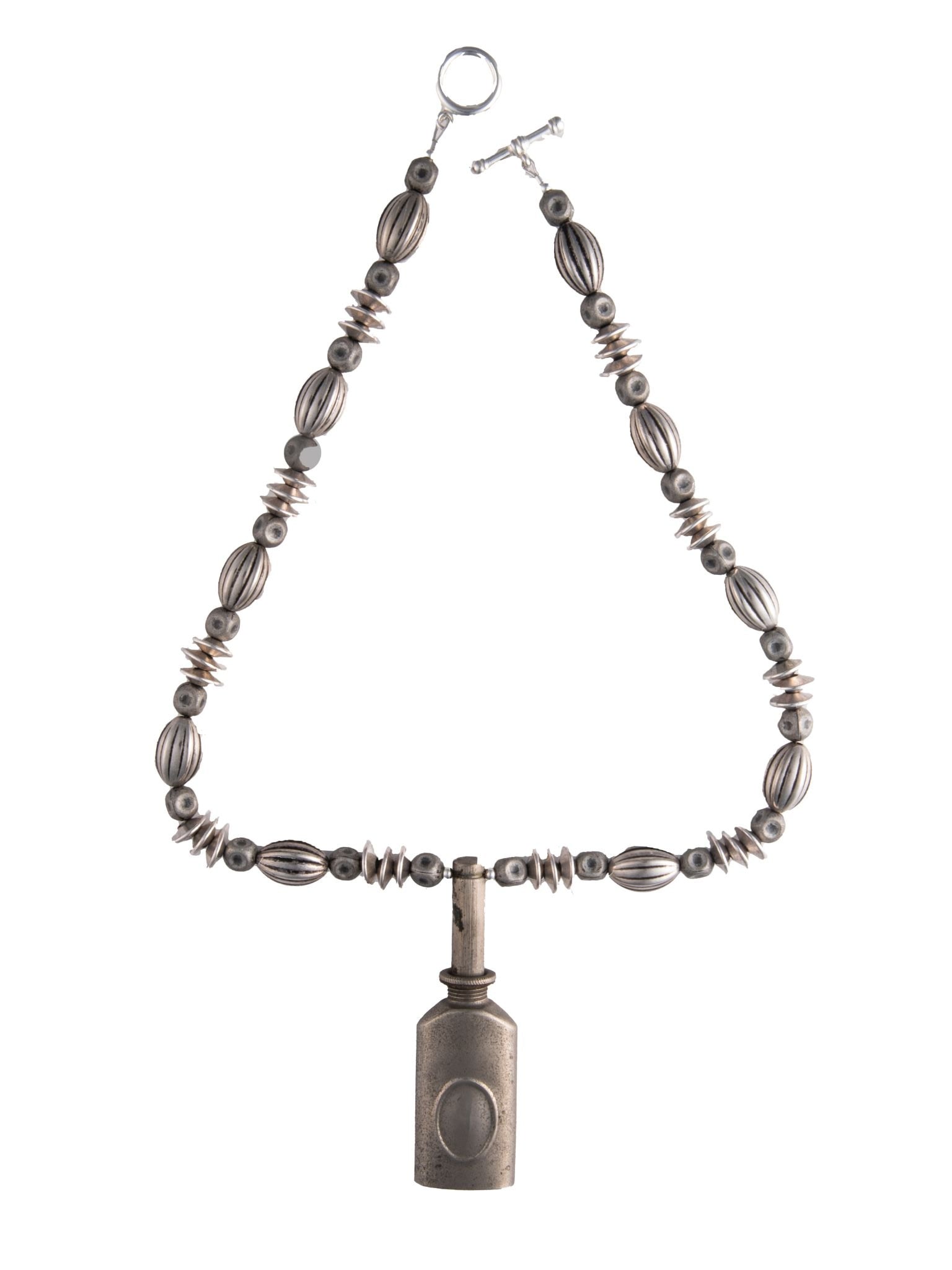 Vintage Miniature Oil Can on Grey and Silver Necklace | Hopetown & Hunter