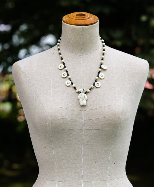 Vintage Miniature Teddy Bear Necklace | Hopetown & Hunter