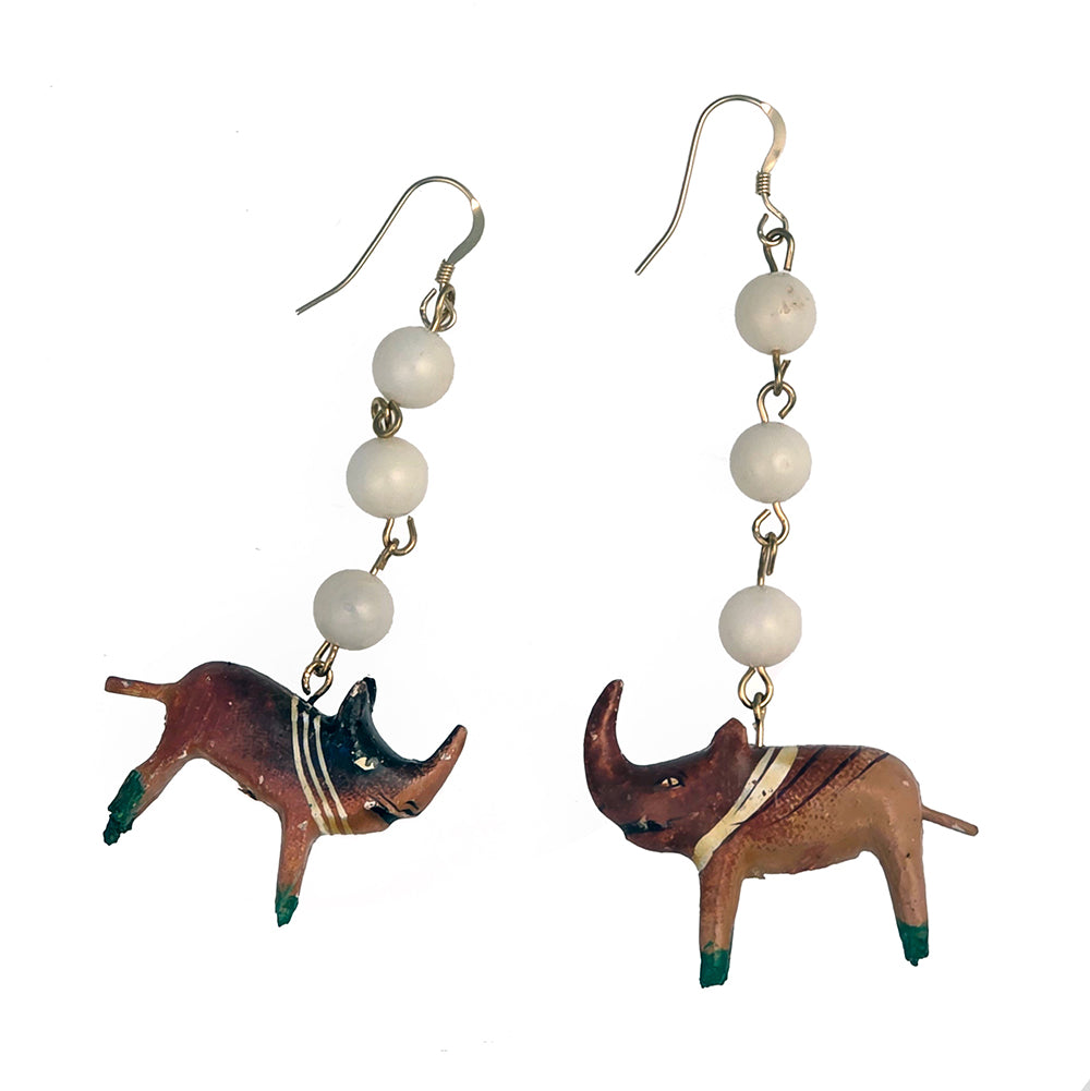 Vintage Warthog Earrings | Hopetown & Hunter