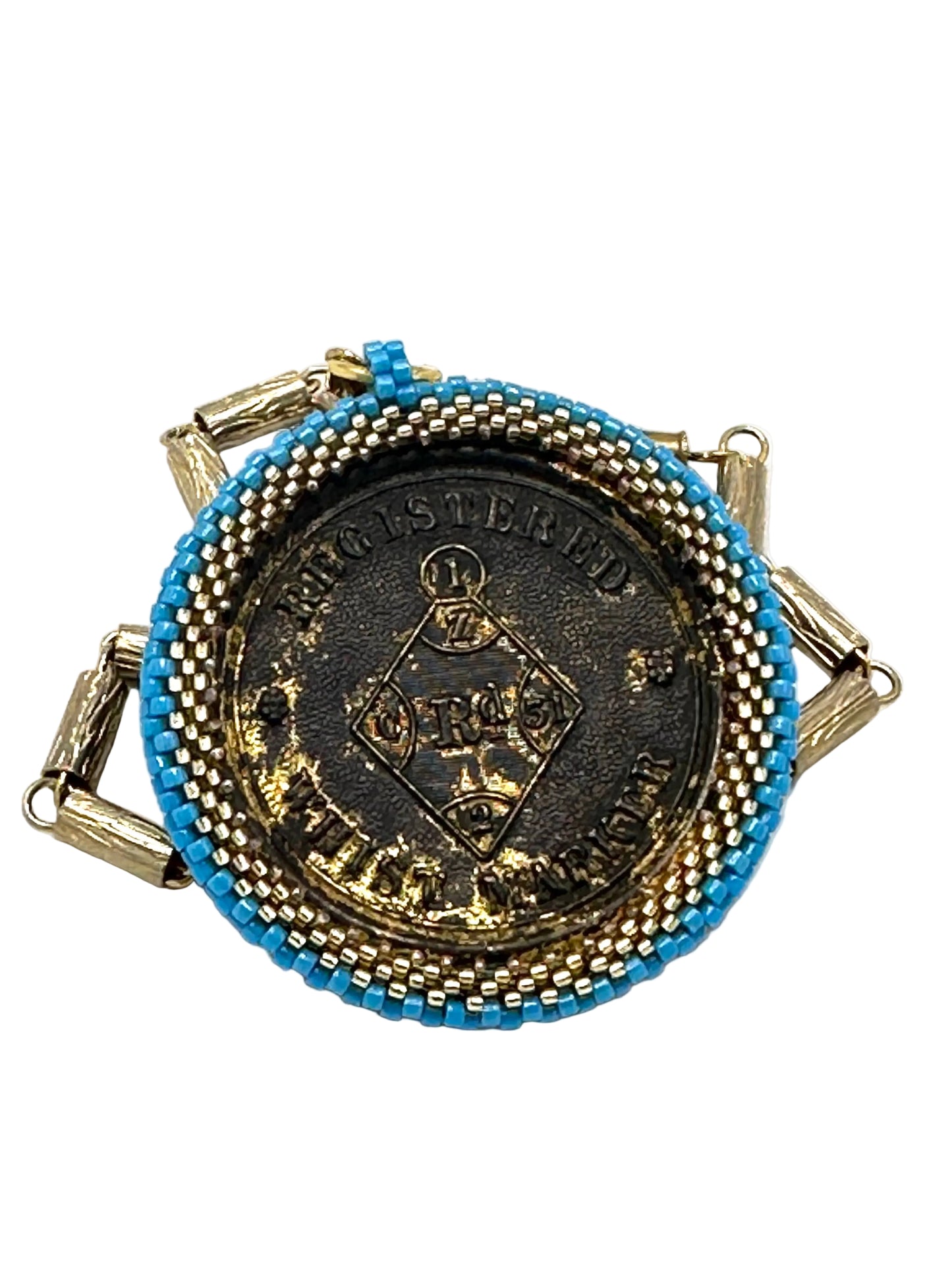 Vintage Whist Marker Pendant On Vintage Chain Necklace | Hopetown & Hunter